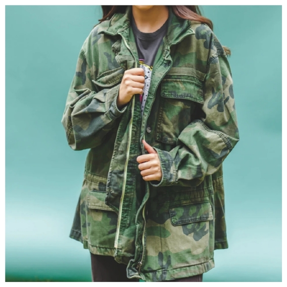 Free People Jackets & Blazers - Free People | Seize The Day Camo Jacket